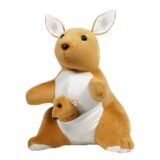 ToysTender Kangaroo Stuffed Soft Plush Kids Animal Toy 12 Inch Brown