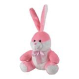ToysTender Sitting Bunny Stuffed Soft Plush Kids Animal Toy 11 Inch Pink